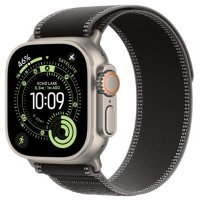 Apple Watch Ultra 3 GPS + Cellular 49mm Natural Tit. Case w. Black/Charcoal Trail Loop - S/M (MF1V4+MFT84)