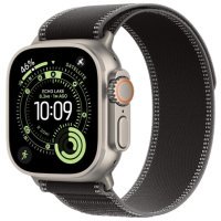 Apple Watch Ultra 3 GPS + Cellular 49mm Natural Tit. Case w. Black/Charcoal Trail Loop - M/L (MF1V4+MFT94)
