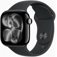 Apple Watch Series 11 GPS + Cellular 42mm Jet Black Alu. Case w. Black S. Band - S/M (MF834)