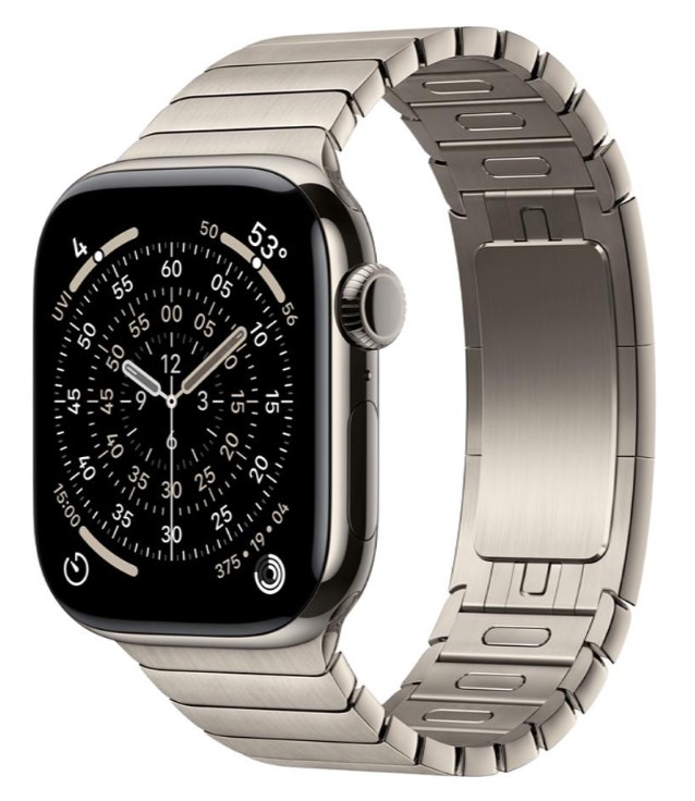 Apple Watch Series 11 GPS + Cellular 42mm Natural Tit. Case w. Natural Link Bracelet (MF9H4+MXMA3)