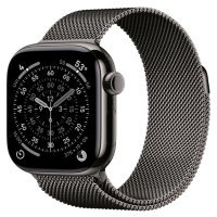 Apple Watch Series 11 GPS + Cellular 42mm Slate Tit. Case w. Slate Milanese Loop (MF9K4+MGJ14)