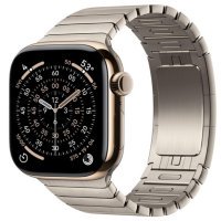 Apple Watch Series 11 GPS + Cellular 42mm Gold Tit. Case w. Natural Link Bracelet (MF9M4+MXMA3)