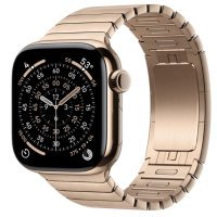 Apple Watch Series 11 GPS + Cellular 42mm Gold Tit. Case w. Gold Link Bracelet (MF9M4+MXMC3)