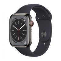 Apple Watch Series 8 GPS + Cellular 41mm Graphite S. Steel Case W. Midnight S. Band (MNJJ3)