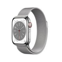 Apple Watch Series 8 GPS + Cellular 45mm Silver S. Steel Case W. Milanese Loop Silver (MNKG3/MNKJ3)
