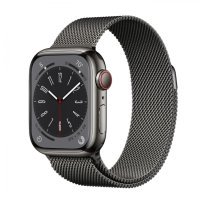 Apple Watch Series 8 GPS + Cellular 45mm Graphite S. Steel Case W. Milanese Loop Graphite (MNKW3/MNKX3)
