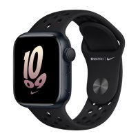 Apple Watch Nike Series 8 GPS 41mm Midnight Aluminum Case w. Black/Black Nike S. Band (MPGN3)
