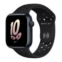 Apple Watch Nike Series 8 GPS 45mm Midnight Aluminum Case w. Black/Black Nike S. Band (MPH43)