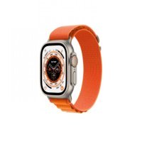 Apple Watch Ultra GPS + Cellular 49mm Titanium Case With Orange Alpine Loop - Medium (MQEU3/MQFL3)