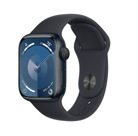 Apple Watch Series 9 GPS 41mm Midnight Aluminum Case w. Midnight Sport Band - S/M (MR8W3)