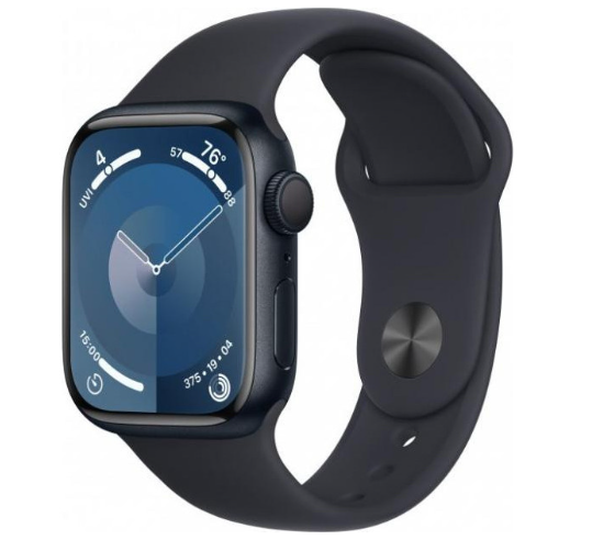 Apple Watch Series 9 GPS 45mm Midnight Aluminum Case w. Midnight Sport Band - S/M (MR993)
