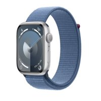 Apple Watch Series 9 GPS 45mm Silver Aluminum Case w. Winter Blue S. Loop (MR9F3)
