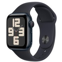 Apple Watch SE 2 GPS 40mm Midnight Aluminium Case with Midnight Sport Band S/M (MR9X3)