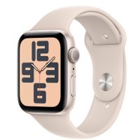 Apple Watch SE 2 GPS 44mm Starlight Aluminium Case with Starlight Sport Band M/L (MRE53)