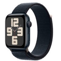 Apple Watch SE 2 GPS 44mm Midnight Aluminium Case with Midnight Sport Loop (MREA3)
