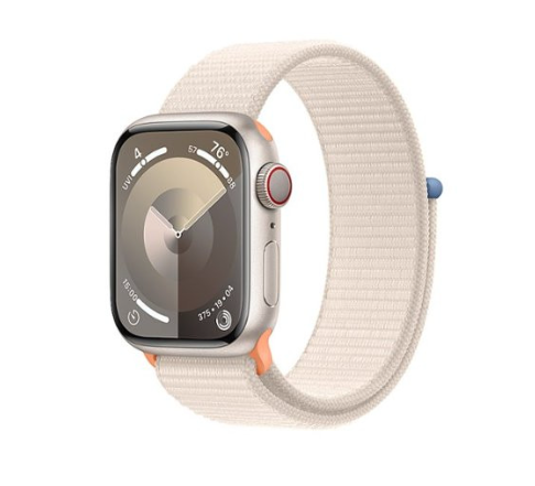 Apple Watch Series 9 GPS + Cellular 41mm Starlight Alu. Case w. Starlight S. Loop (MRHQ3)