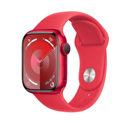 Apple Watch Series 9 GPS 41mm PRODUCT RED Alu. Case w. PRODUCT RED S. Band - M/L (MRXH3)