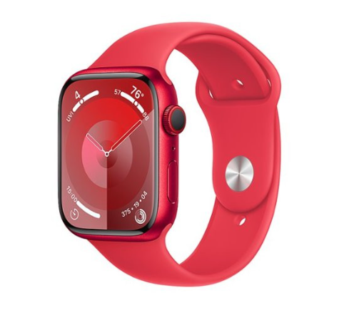 Apple Watch Series 9 GPS + Cellular 45mm PRODUCT RED Alu. Case w. PRODUCT RED S. Band - M/L (MRYG3)