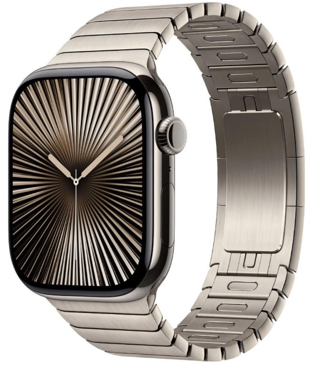 Apple Watch Series 10 GPS + Cellular 42mm Natural Titanium Case w. Natural Link Bracelet (MX0J3+MXMA3)