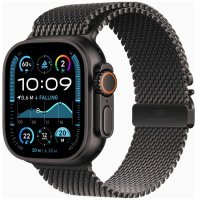 Apple Watch Ultra 2 GPS + Cellular 49mm Black Titanium Case w. Black Titanium Milanese Loop - M (MX5U3)