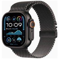 Apple Watch Ultra 2 GPS + Cellular 49mm Black Titanium Case w. Black Titanium Milanese Loop - L (MX5V3)