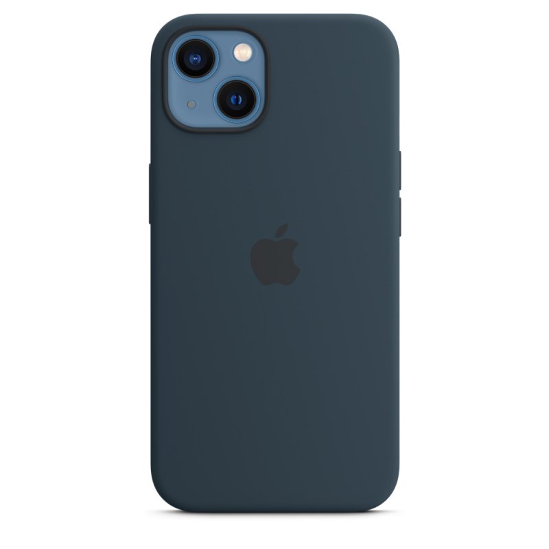 Чехол для iPhone 13 Apple Silicone Case with MagSafe (Abyss Blue)