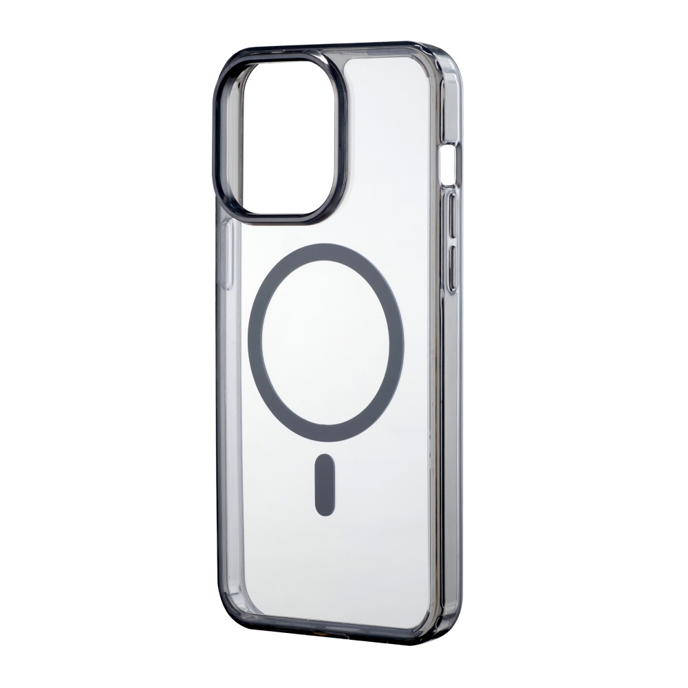 Чехол iPhone 15 Pro Max Wiwu Magnetic Crystal Case (MCC-101) (Transparent Black)