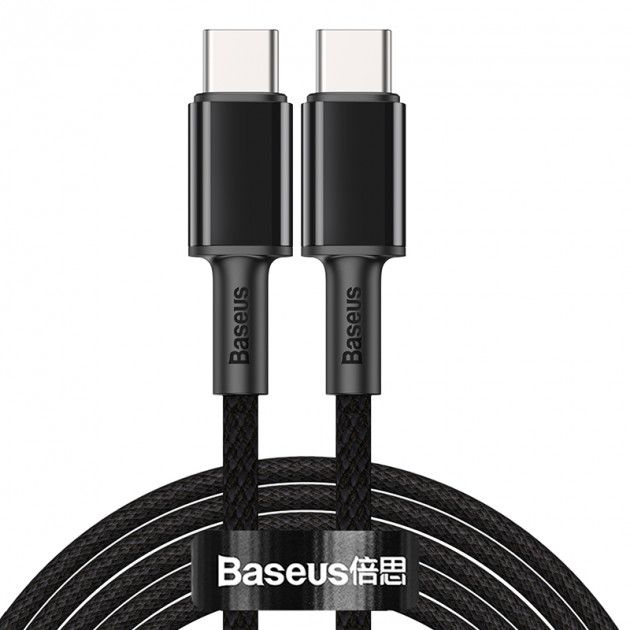 Кабель Baseus High Density Braided Type-C/Type-C 100W (CATGD-A01) Black 2m