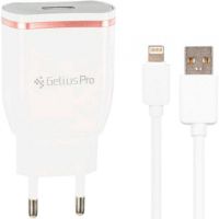 СЗУ Gelius Pro Exelon QC2.0 GP-HC02 1USB 2.1A + Cable iPhone 8 White