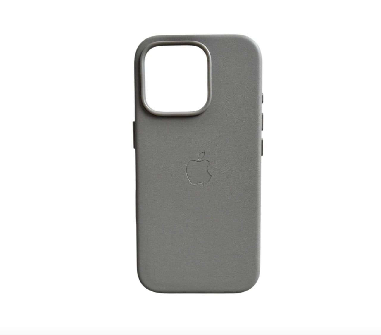 Чехол iPhone 16 Pro Max Apple Leather Case with MagSafe (Light Grey)