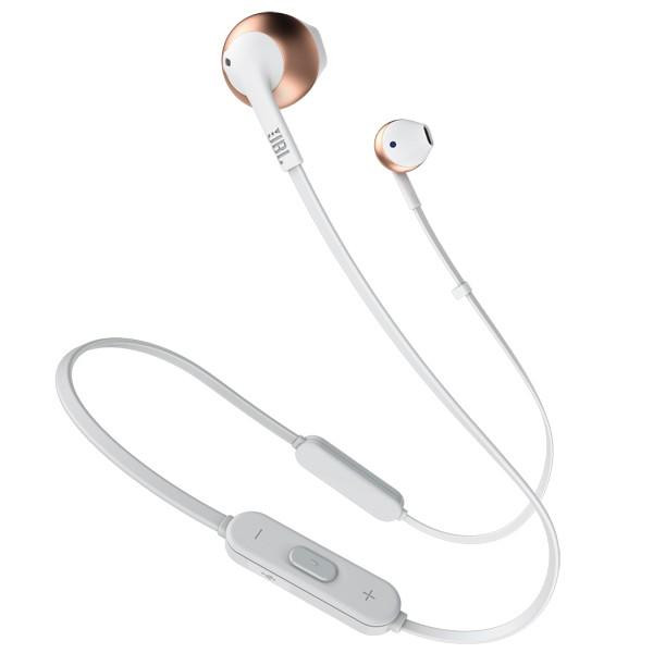 Наушники с микрофоном JBL 205BT Rose Gold (JBLT205BTRGD)