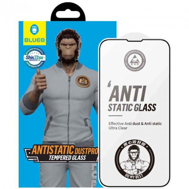 Защитное стекло iPhone 14 Pro Max Blueo 2.5D Silk Full Cover HD Glass