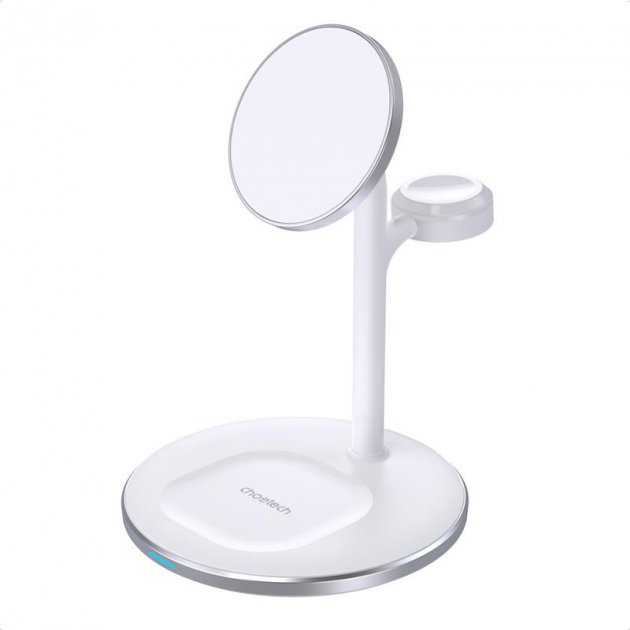 Choetech Magnetic 3 in 1 magnetic Wireless Charging Stand T585-F White