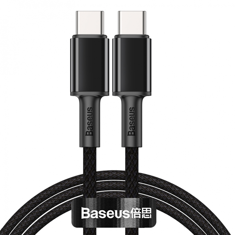 Кабель Baseus High Density Braided Type-C/Type-C 100W 1M Black