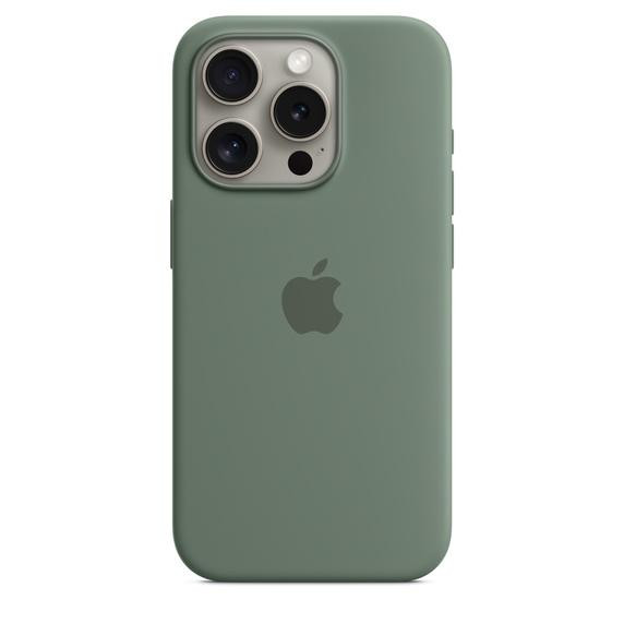 Чехол для iPhone 15 Pro Apple Silicone Case with MagSafe (Cypress)