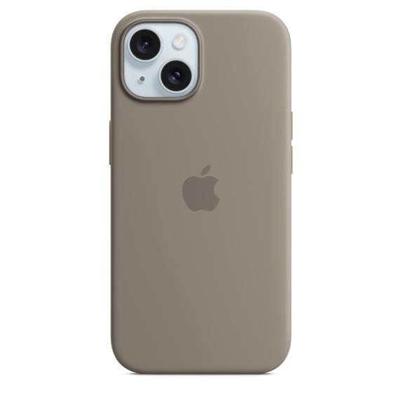 Чехол для iPhone 15 Apple Silicone Case with MagSafe (Clay)