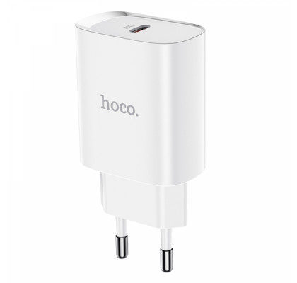 Сетевое зарядное устройство HOCO DC23 PD20W 1PD/20W/QC3.0 White