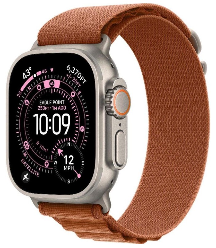 Apple Watch Ultra 3 GPS + Cellular 49mm Natural Tit. Case w. Terra Cotta A. Loop - Large (MF1V4+MFTD4)