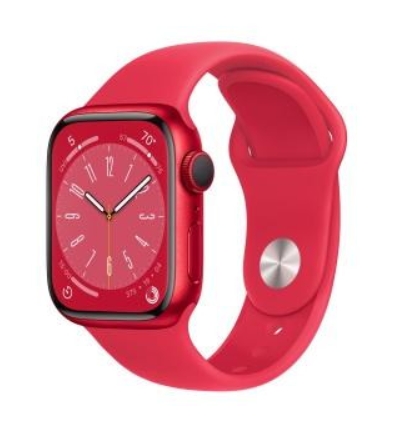Apple Watch Series 8 GPS 45mm PRODUCT RED Aluminum Case w. PRODUCT RED S. Band (MNP43)