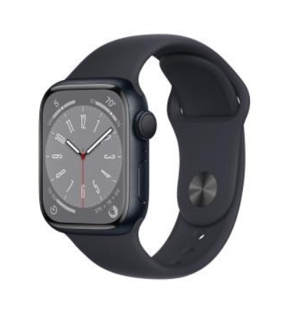 Apple Watch Series 8 GPS 41mm Midnight Aluminum Case w. Midnight Sport Band (MNP53)