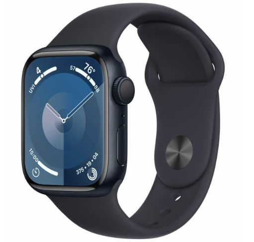 Apple Watch Series 9 GPS 41mm Midnight Aluminum Case w. Midnight Sport Band - M/L (MR8X3)