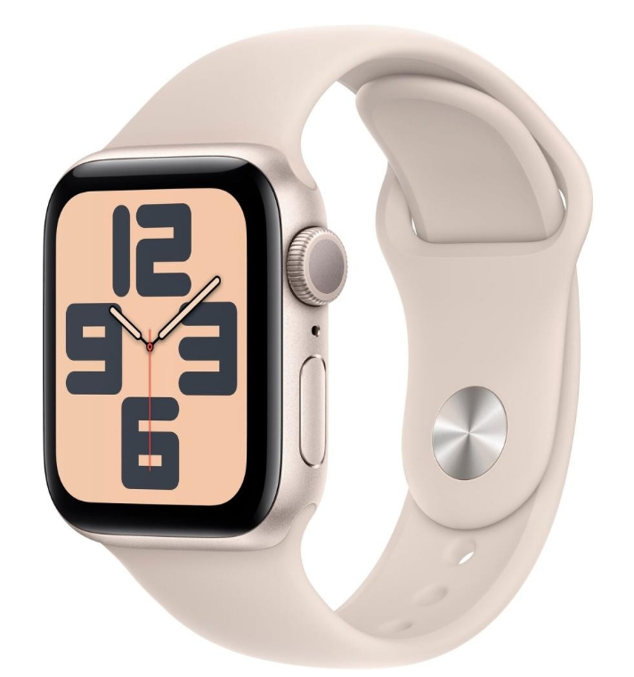 Apple Watch SE 2 GPS 40mm Starlight Aluminium Case with Starlight Sport Band M/L (MR9V3)