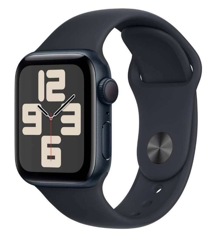 Apple Watch SE 2 GPS 40mm Midnight Aluminium Case with Midnight Sport Band M/L (MR9Y3)