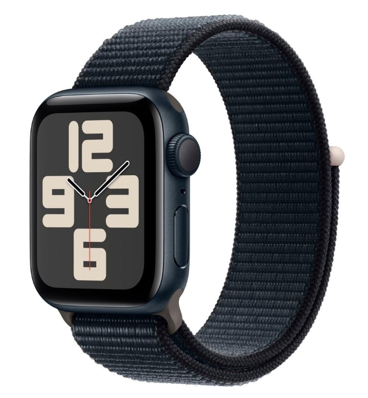 Apple Watch SE 2 GPS 40mm Midnight Aluminium Case with Midnight Sport Loop (MRE03)