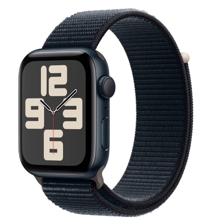 Apple Watch SE 2 GPS 44mm Midnight Aluminium Case with Midnight Sport Loop (MREA3)