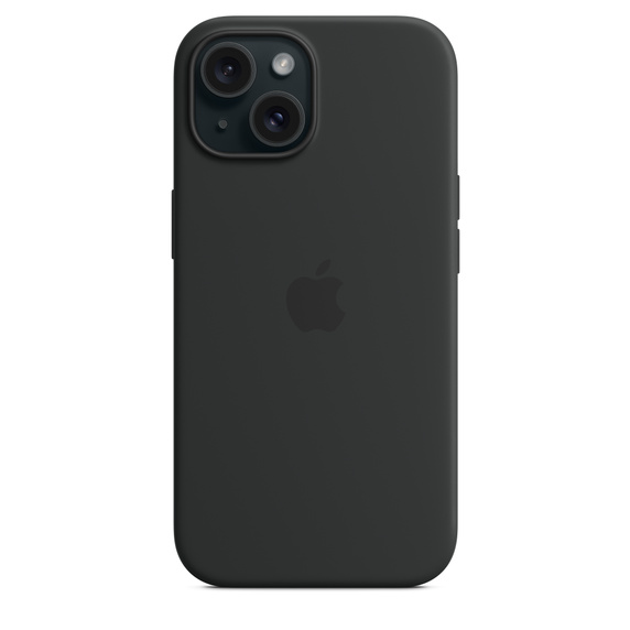 Чехол для iPhone 15 Apple Silicone Case with MagSafe (Black)