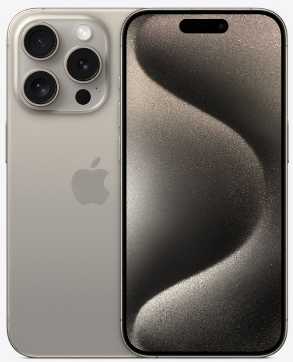 iPhone 15 Pro Natural Titanium 128 GB eSIM (MTQP3)