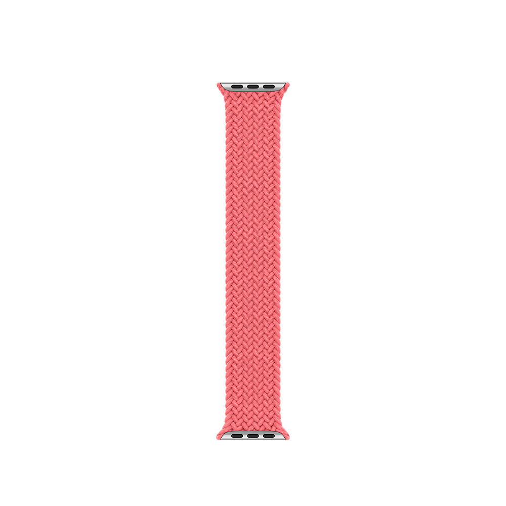 Ремінець-браслет для Apple Watch 38mm/40mm Braided Solo Loop (Pink Punch) S