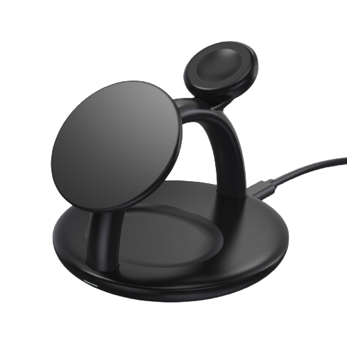 Choetech Magnetic 3 in 1 magnetic Wireless Charging Stand T587-F Black