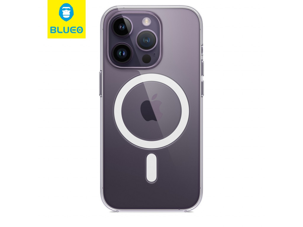 Чехол iPhone 14 Pro Max Blueo Crystal Drop PRO Resistance Phone Case with MagSafe (Transparent)